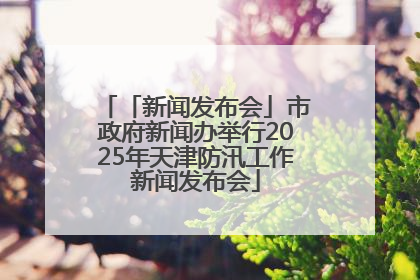 「新闻发布会」市政府新闻办举行2025年天津防汛工作新闻发布会