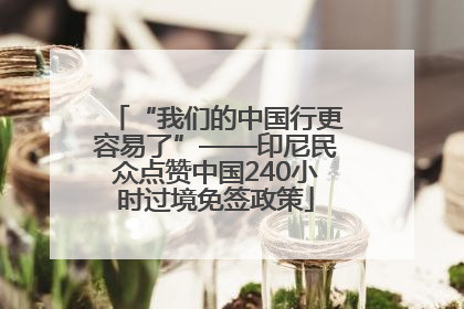 “我们的中国行更容易了”——印尼民众点赞中国240小时过境免签政策