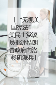 “无视美国宪法” 美民主党议员批评特朗普政府向洛杉矶派兵