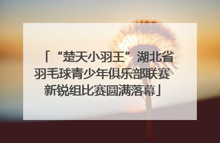“楚天小羽王”湖北省羽毛球青少年俱乐部联赛新锐组比赛圆满落幕