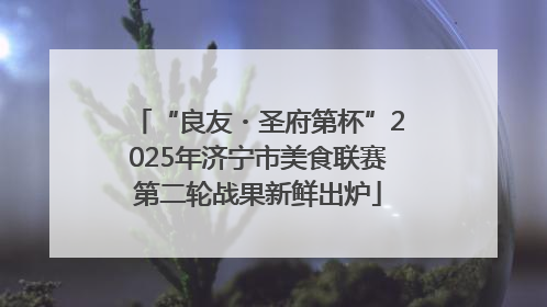 “良友・圣府第杯”2025年济宁市美食联赛第二轮战果新鲜出炉