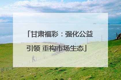甘肃福彩：强化公益引领 重构市场生态