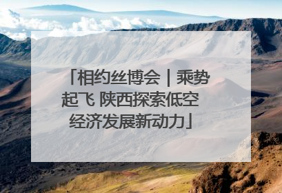 相约丝博会｜乘势起飞 陕西探索低空经济发展新动力
