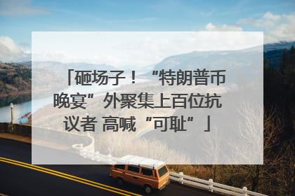 砸场子！“特朗普币晚宴”外聚集上百位抗议者 高喊“可耻”