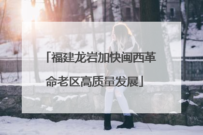 福建龙岩加快闽西革命老区高质量发展
