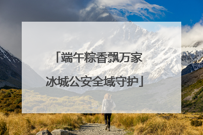 端午粽香飘万家 冰城公安全域守护