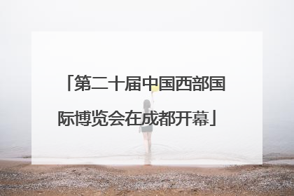 第二十届中国西部国际博览会在成都开幕