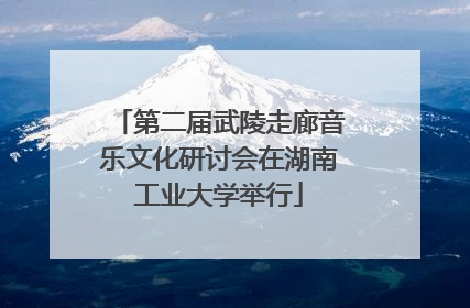 第二届武陵走廊音乐文化研讨会在湖南工业大学举行
