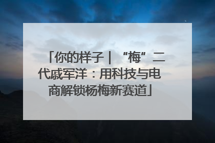 你的样子｜“梅”二代戚军洋：用科技与电商解锁杨梅新赛道
