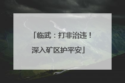 临武：打非治违！深入矿区护平安