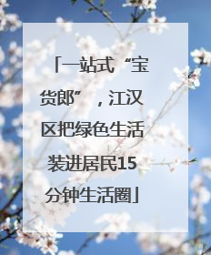 一站式“宝货郎”，江汉区把绿色生活装进居民15分钟生活圈