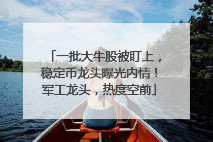 一批大牛股被盯上，稳定币龙头曝光内情！军工龙头，热度空前