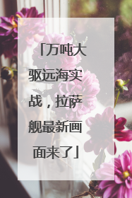 万吨大驱远海实战，拉萨舰最新画面来了