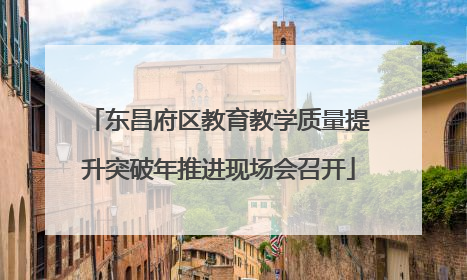东昌府区教育教学质量提升突破年推进现场会召开