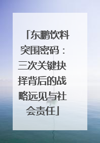 东鹏饮料突围密码：三次关键抉择背后的战略远见与社会责任