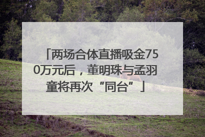 两场合体直播吸金750万元后，董明珠与孟羽童将再次“同台”