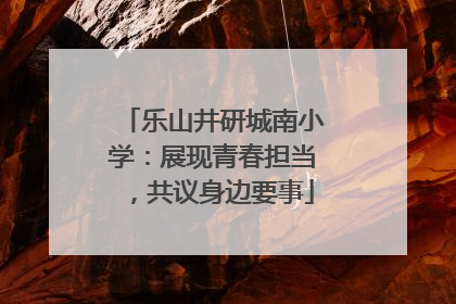 乐山井研城南小学：展现青春担当，共议身边要事