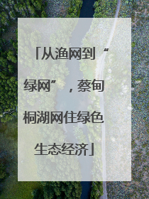 从渔网到“绿网”，蔡甸桐湖网住绿色生态经济