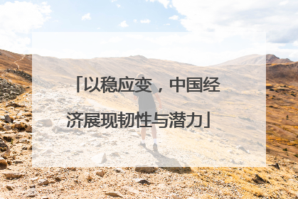 以稳应变，中国经济展现韧性与潜力