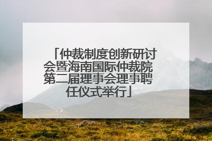 仲裁制度创新研讨会暨海南国际仲裁院第二届理事会理事聘任仪式举行
