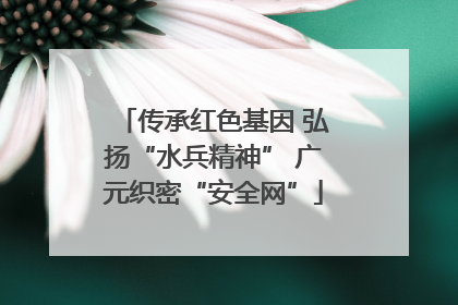 传承红色基因 弘扬“水兵精神” 广元织密“安全网”
