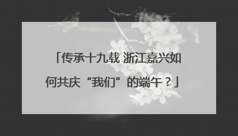 传承十九载 浙江嘉兴如何共庆“我们”的端午？