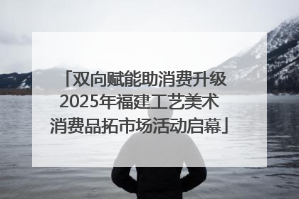双向赋能助消费升级 2025年福建工艺美术消费品拓市场活动启幕