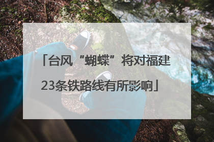 台风“蝴蝶”将对福建23条铁路线有所影响