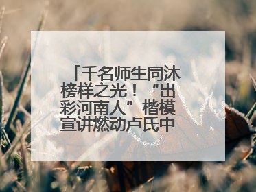 千名师生同沐榜样之光！“出彩河南人”楷模宣讲燃动卢氏中专思政课堂