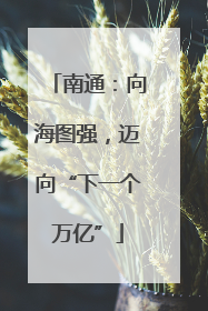 南通：向海图强，迈向“下一个万亿”