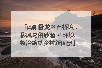 南阳卧龙区石桥镇：移风易俗破陋习 环境整治绘就乡村新图景