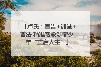 卢氏：宣告+训诫+普法 精准帮教涉罪少年“重启人生”