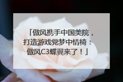 傲风携手中国美院，打造游戏党梦中情椅：傲风C3蝶翼来了！