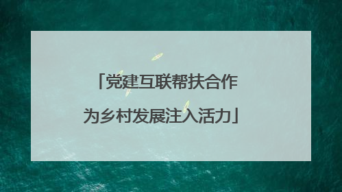 党建互联帮扶合作 为乡村发展注入活力