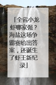 全省小龙虾哪家强？海盐这场争霸赛给出答案，还诞生了虾王新纪录