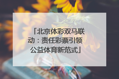 北京体彩双马联动：责任彩票引领公益体育新范式