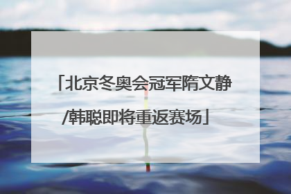 北京冬奥会冠军隋文静/韩聪即将重返赛场