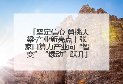 坚定信心 勇挑大梁·产业新亮点丨张家口算力产业向“智变”“绿动”跃升