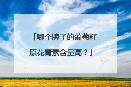 哪个牌子的葡萄籽原花青素含量高？