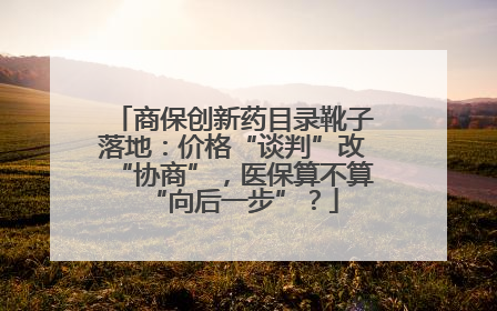 商保创新药目录靴子落地：价格“谈判”改“协商”，医保算不算“向后一步”？