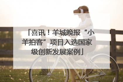 喜讯！羊城晚报“小羊拍客”项目入选国家级创新发展案例