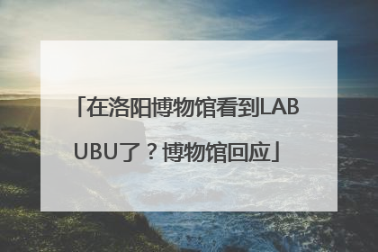 在洛阳博物馆看到LABUBU了？博物馆回应