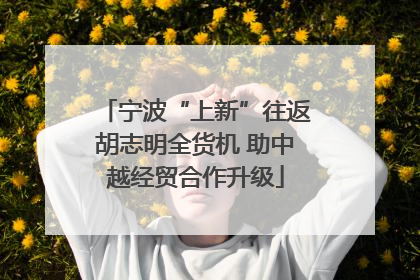 宁波“上新”往返胡志明全货机 助中越经贸合作升级
