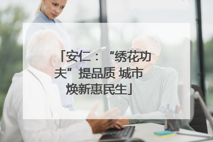 安仁：“绣花功夫”提品质 城市焕新惠民生