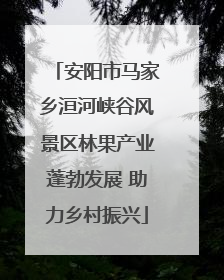 安阳市马家乡洹河峡谷风景区林果产业蓬勃发展 助力乡村振兴