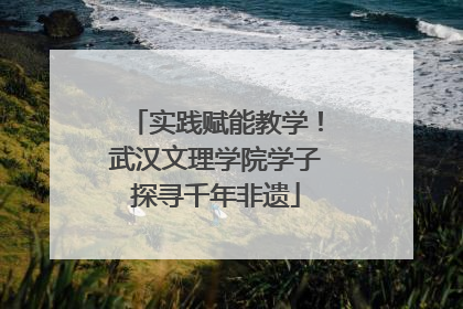 实践赋能教学！武汉文理学院学子探寻千年非遗