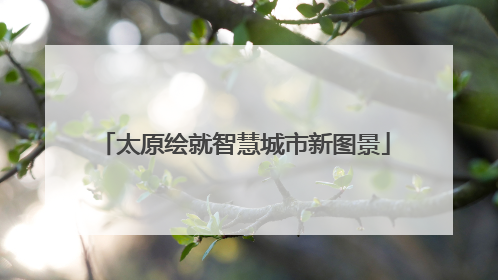 太原绘就智慧城市新图景