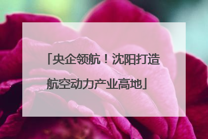 央企领航！沈阳打造航空动力产业高地