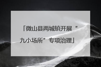 微山县两城镇开展“九小场所”专项治理