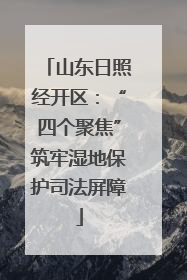 山东日照经开区：“四个聚焦”筑牢湿地保护司法屏障